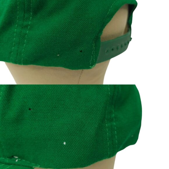 Boston Celtics Script Cap Vtg 90s READ Moth Holes Snapback Sports Specialties - Picture 7 of 16